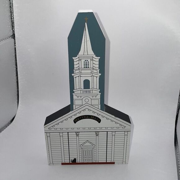 The Cats Meow Lot of 4 Wooden Home Decor Collectibles 1990’s Retro Vintage - Picture 4 of 10